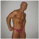 Mens Swim Briefs - Pink Leopard - Swimming briefs for men